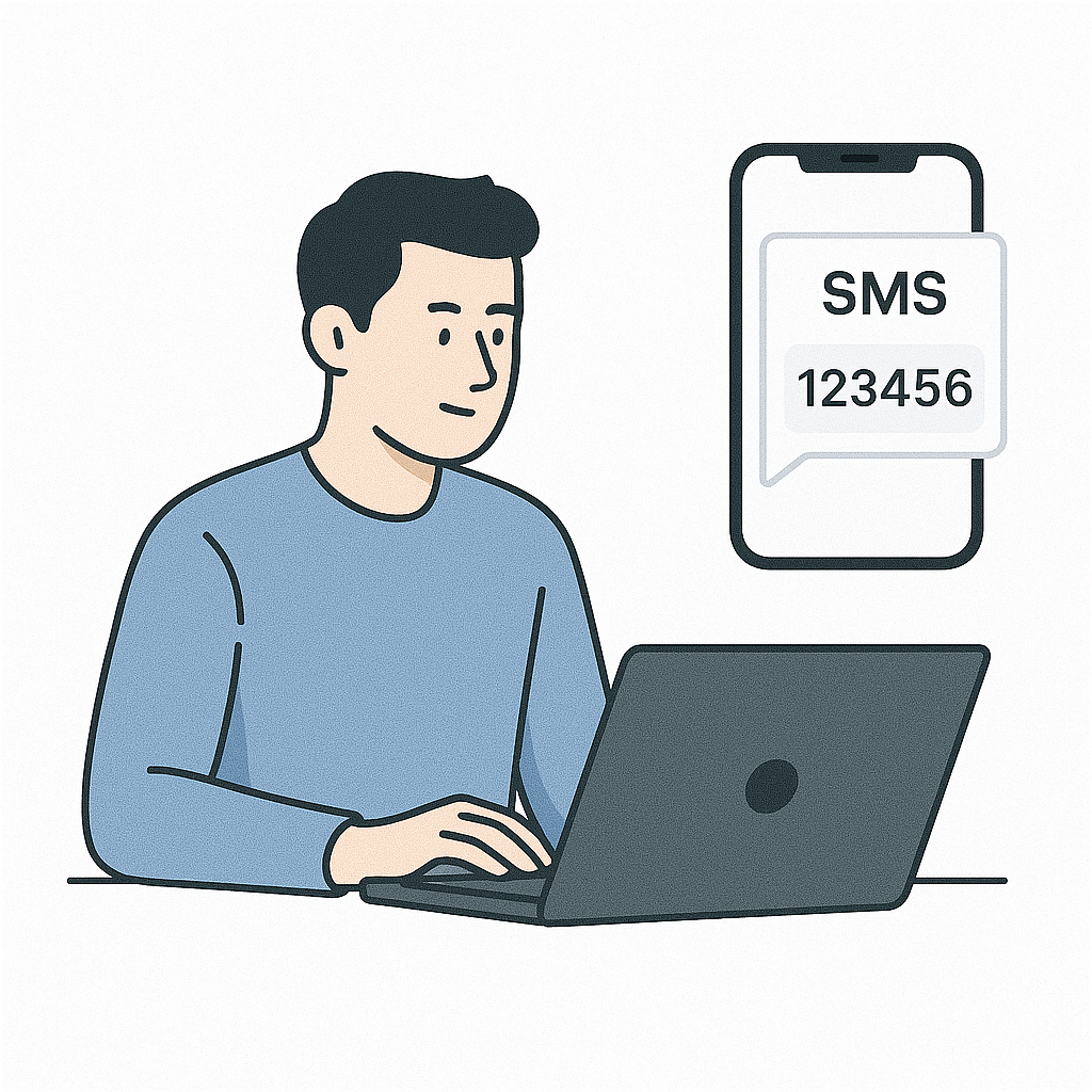 Use of SMS online for testing, QA and marketing