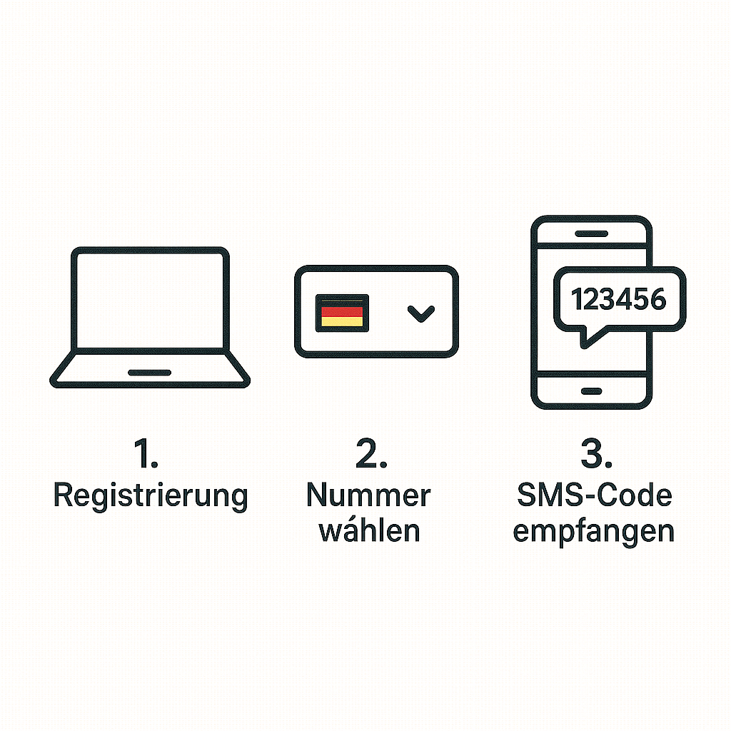 Processus : utiliser un numéro virtuel en trois étapes