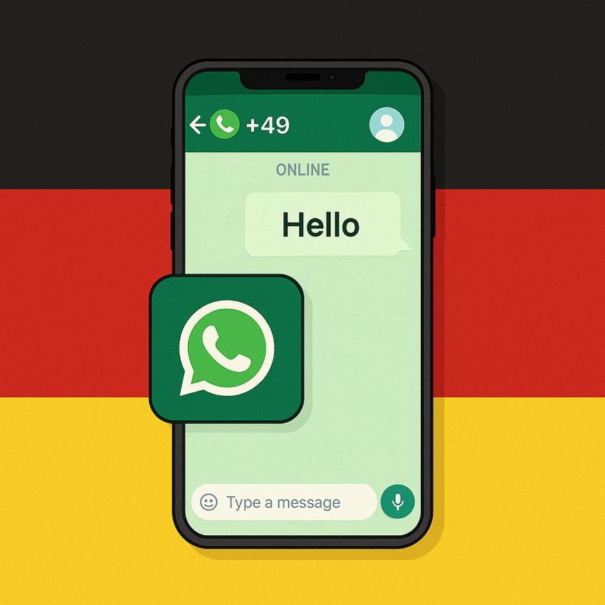 Germany WhatsApp number – виртуальный номер +49 для WhatsApp