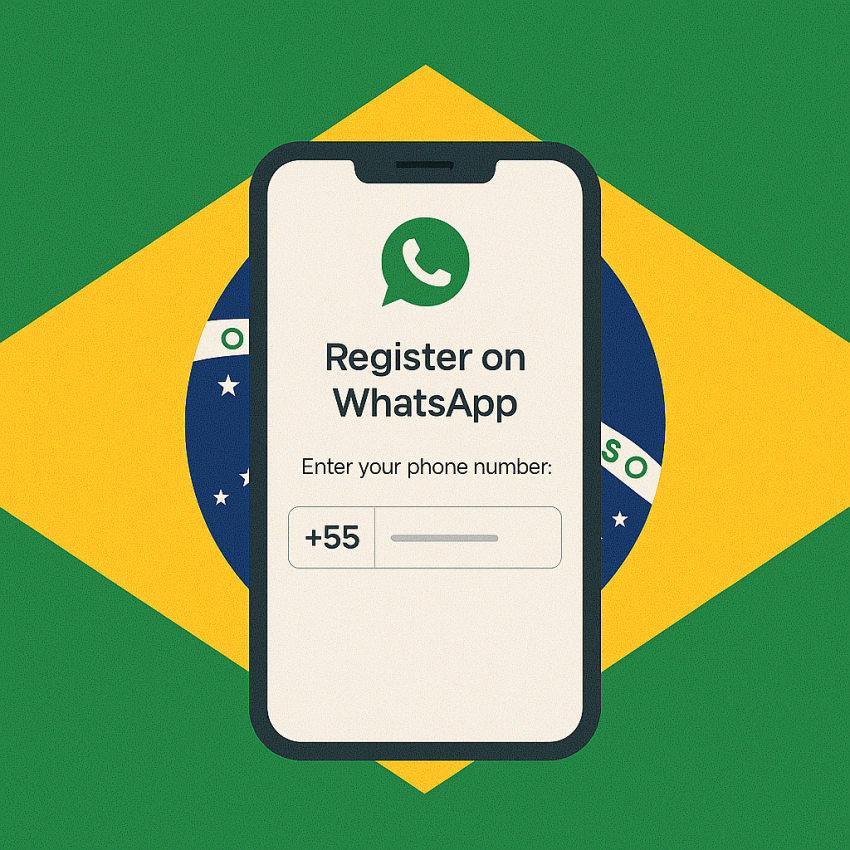 Brazil WhatsApp number – virtual number +55 for WhatsApp verification
