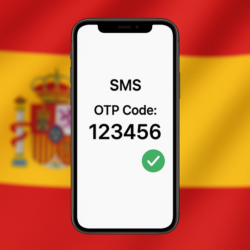 Recibir SMS online con mi número en España para verificación OTP