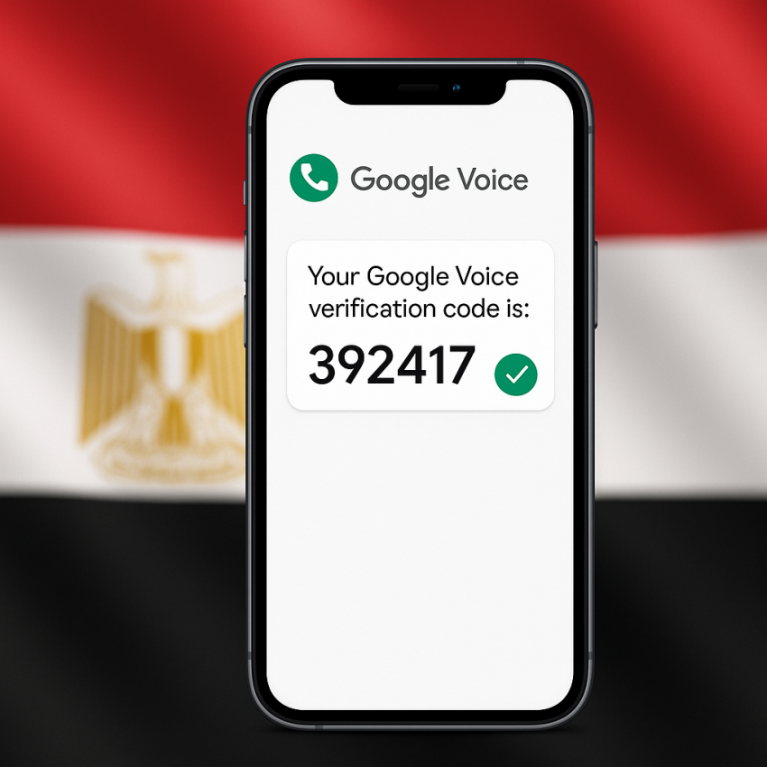 Temp phone number Egypt para recibir SMS y OTP en Google Voice