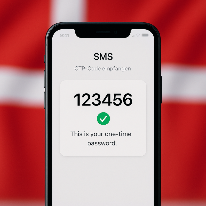 Temporary phone number Denmark to receive SMS and OTP online