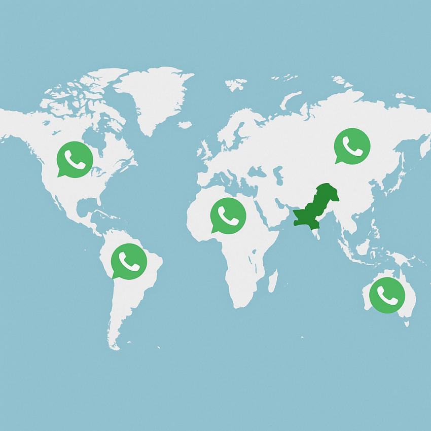 Best countries for WhatsApp number rental in 2025 in Pakistan