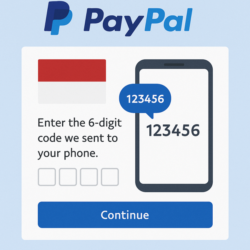 PayPal verification through Indonesian virtual numbers for PayPal in Indonesia