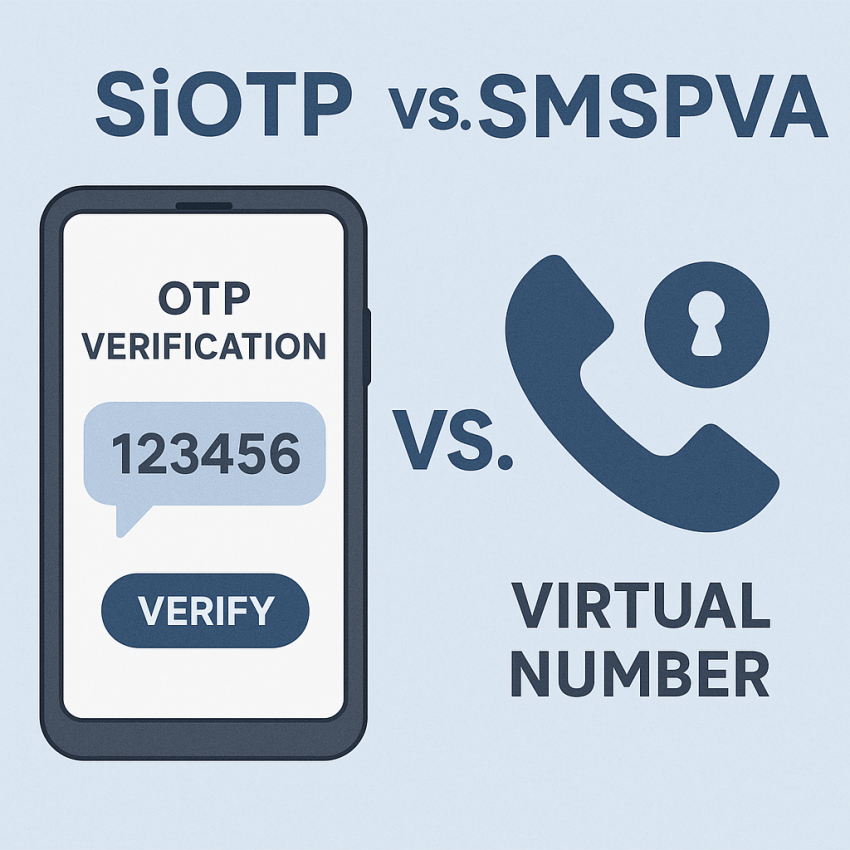 Comparison of SiOTP and SMSPVA OTP verification using a smartphone