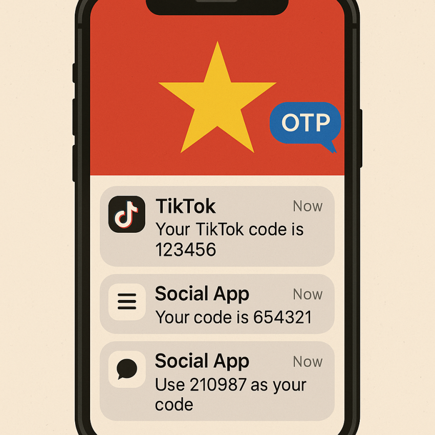 Vietnamese numbers for TikTok and social media platforms — OTP verification in Vietnam