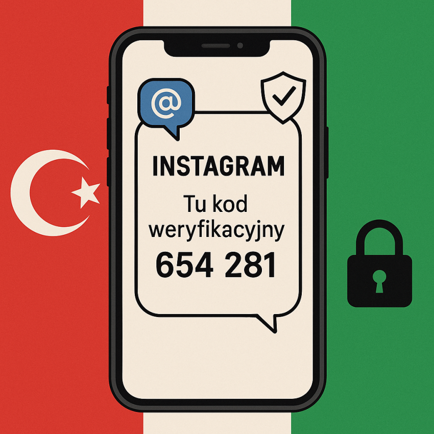 Alternative to 5sim.net for Instagram verification in Italy — smartphone with Instagram OTP received