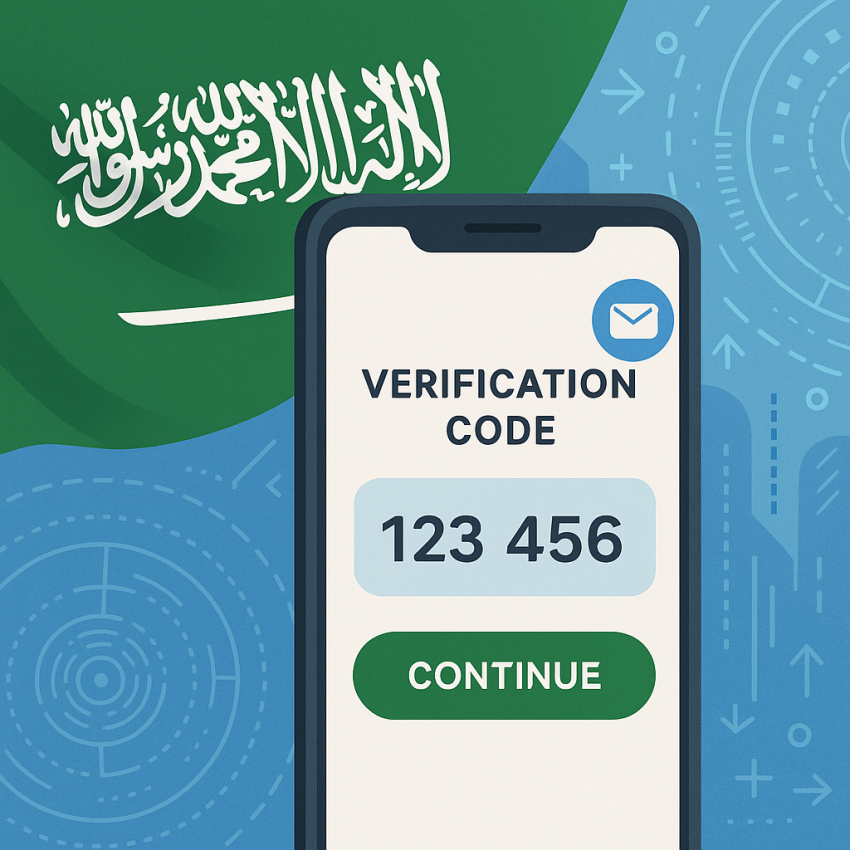 Generated random numbers for Saudi apps and services – OTP verification on a phone