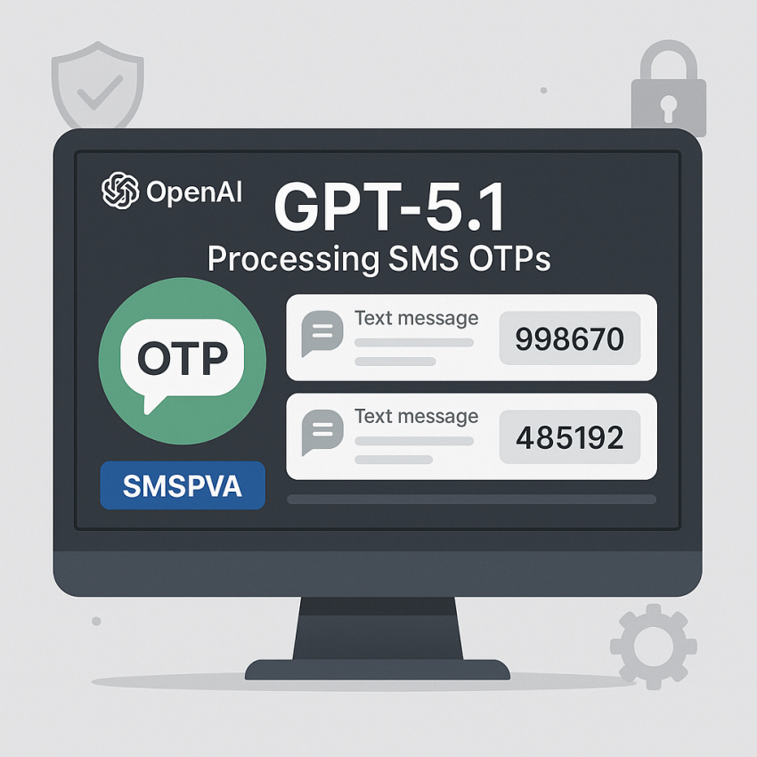 GPT-5.1 automating SMS verification workflows illustration