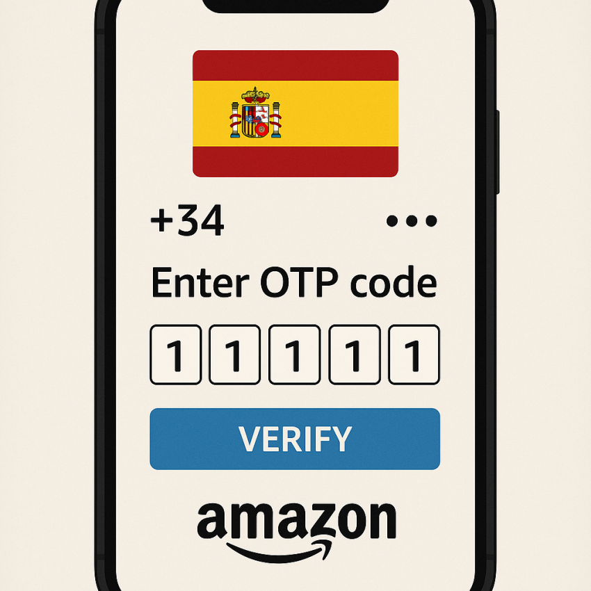 Rent Spanish numbers for Amazon and local platforms: phone with Spain OTP verification