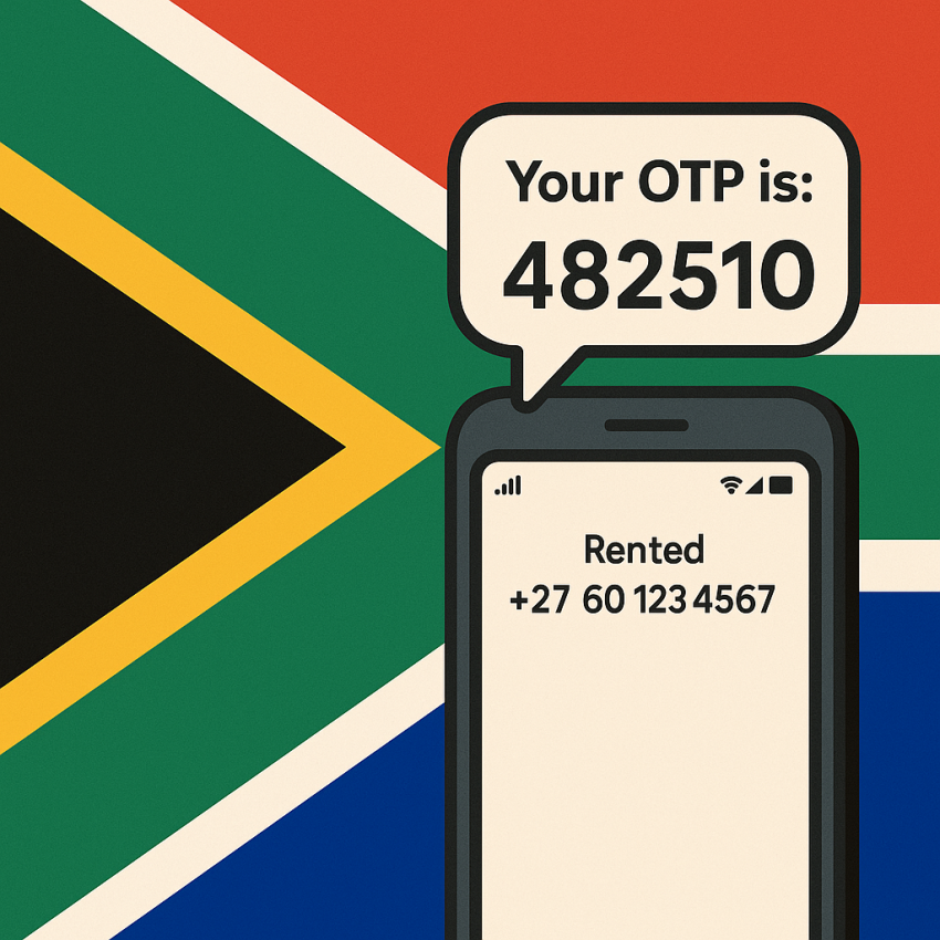 Rent South African numbers for local marketplaces and services illustration