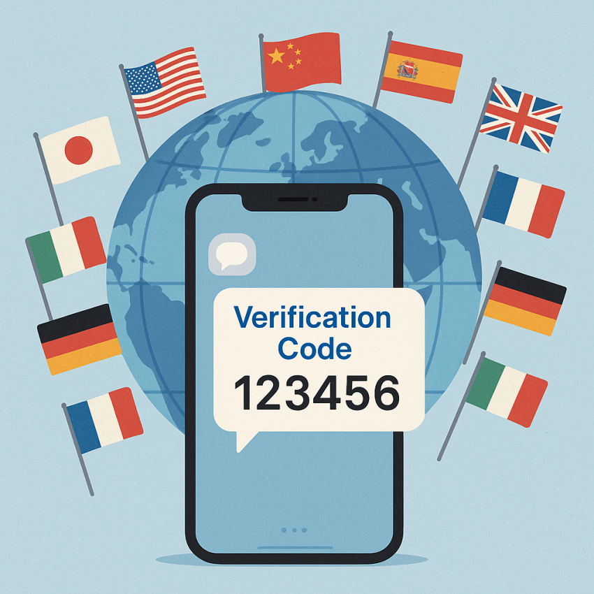 Temp phone number verification on screen with global context
