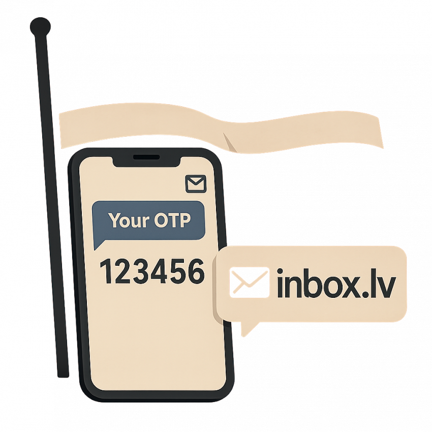 Latvia inbox.lv OTP verification on phone