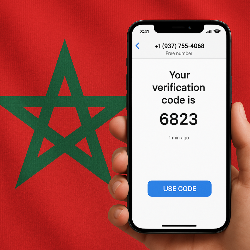 Morocco phone receiving SMS verification with a free number