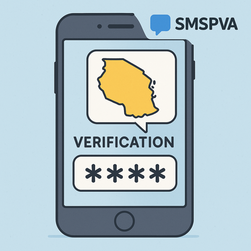 How to receive SMS in Tanzania with a free phone number — smartphone receiving SMS verification in Tanzania