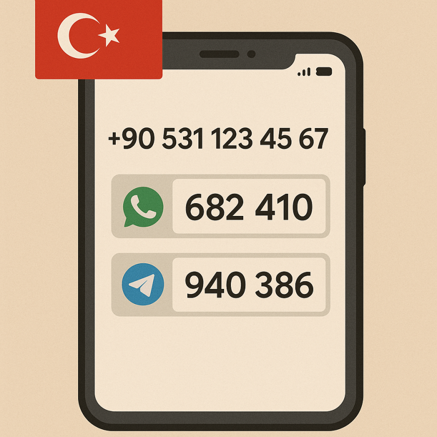 Rent Turkish numbers for WhatsApp and Telegram verification - Turkish numbers for OTP verification in Turkey