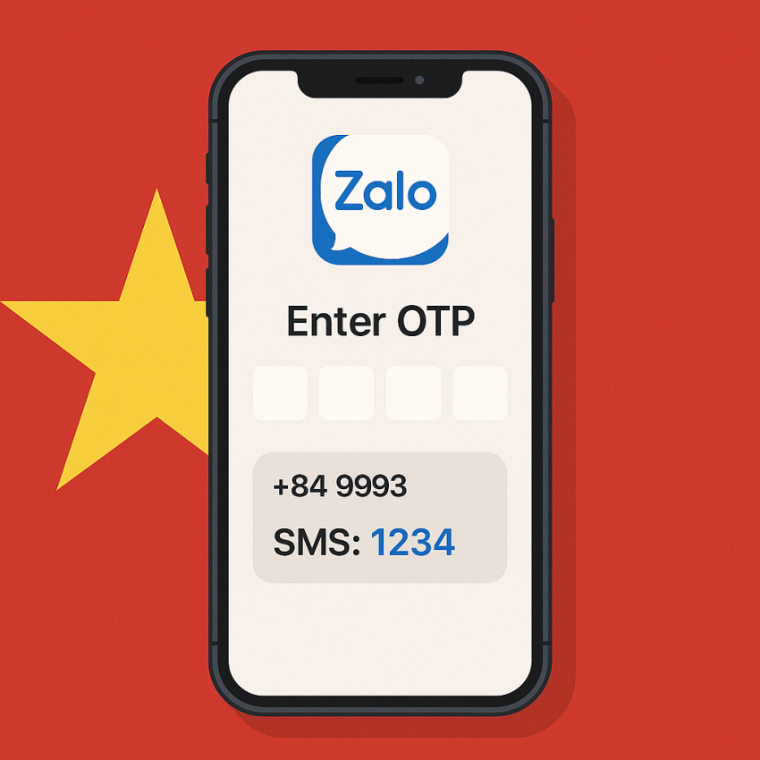 Rent Vietnamese numbers for Zalo and local apps - OTP verification on Zalo in Vietnam