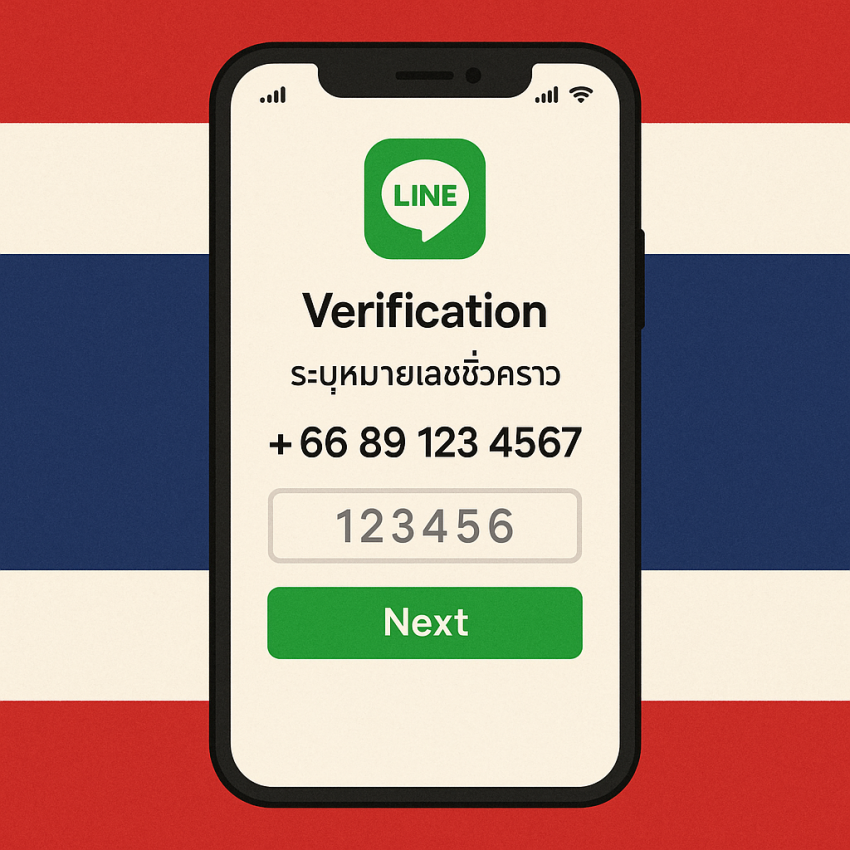 Top Thai apps that accept free numbers (LINE) verification with a virtual number