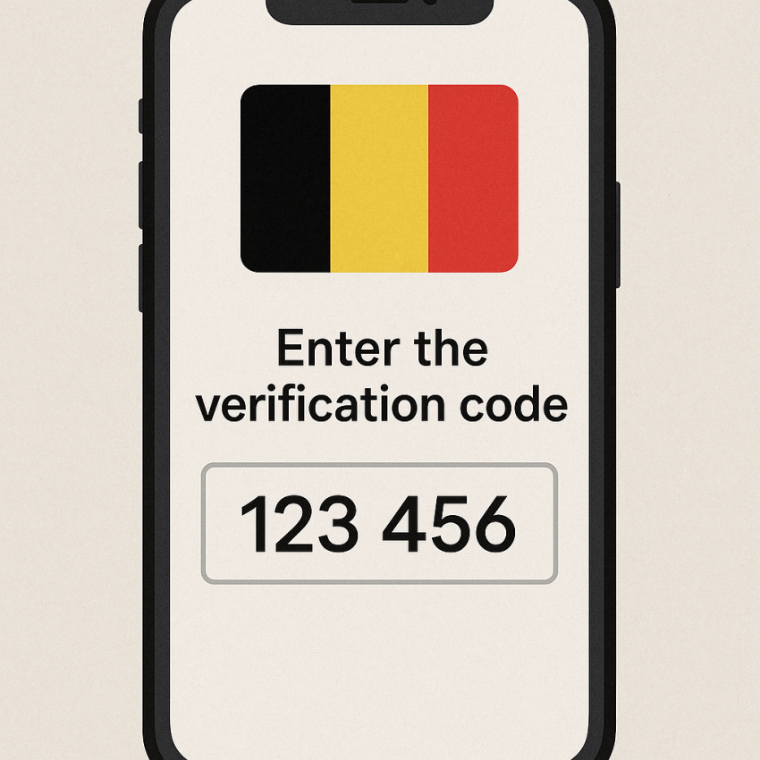 Belgian temporary numbers for top use cases on a phone