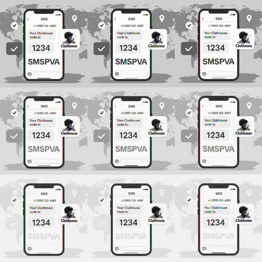 Clubhouse verification on a phone with an SMSPVA temporary number