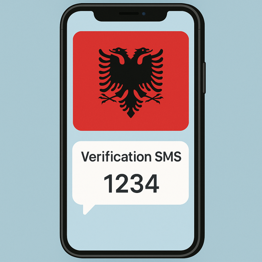 How to use a free phone number in Albania for one-time verifications - Albanian OTP example