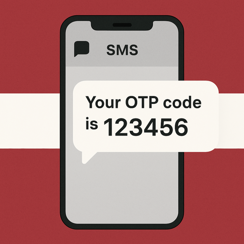 Latvia temporary number OTP verification on smartphone featuring Local recommendations for temporary number usage in Latvia