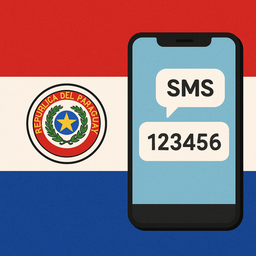 How to use a free phone number in Paraguay for one-time verification - Paraguayan flag and OTP SMS on screen
