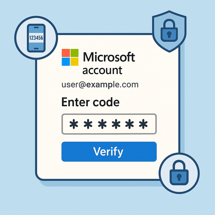 Microsoft accounts verification and security image