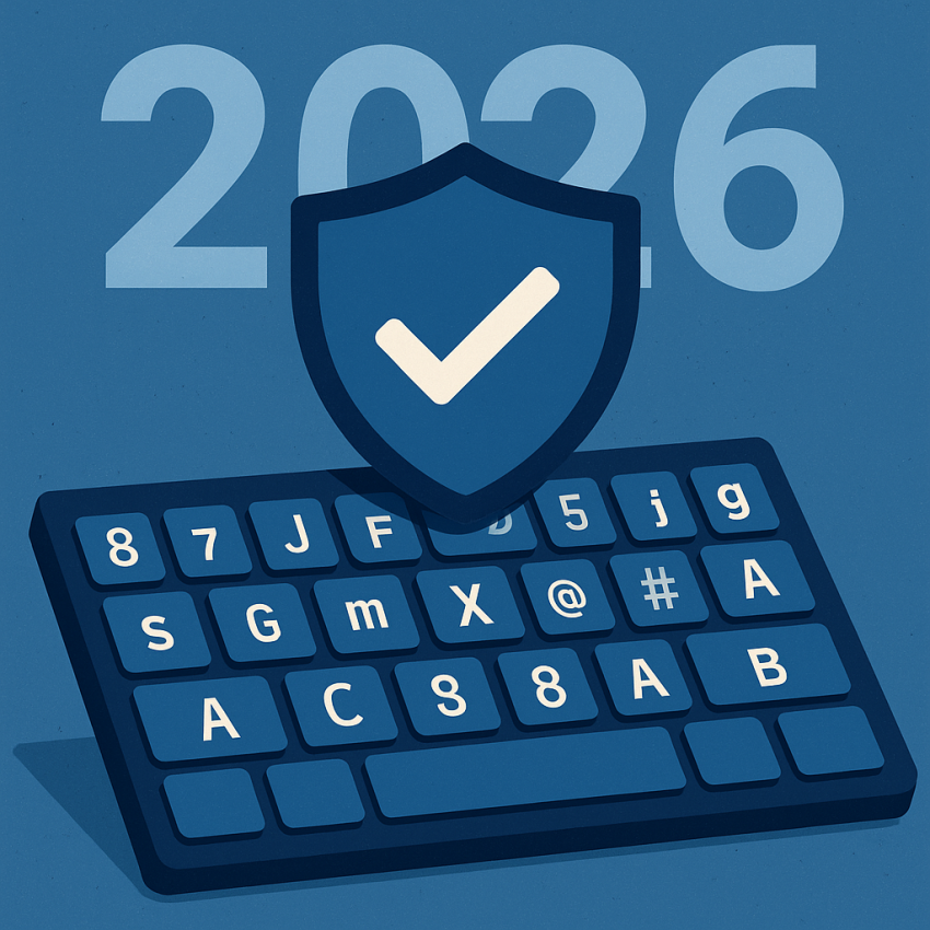 Strong password generator best practices illustration for 2026