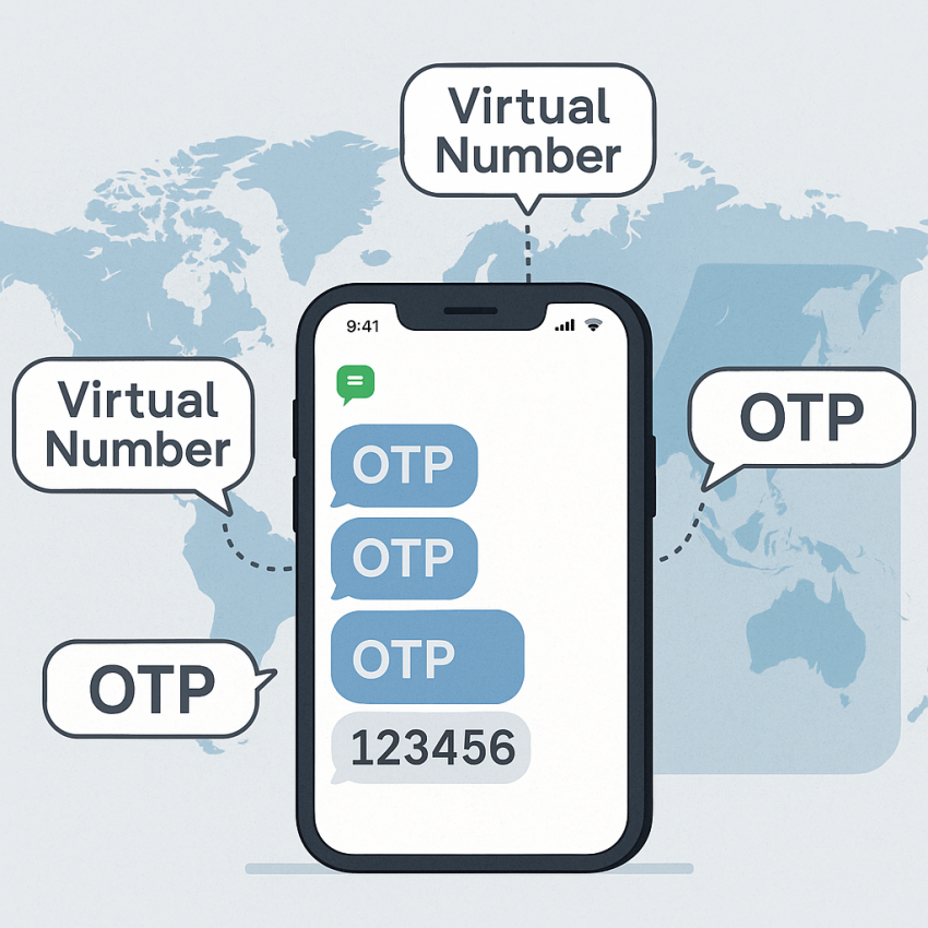 Phone receiving SMS OTP from virtual numbers for Best TurboOTP alternative for receiving SMS online
