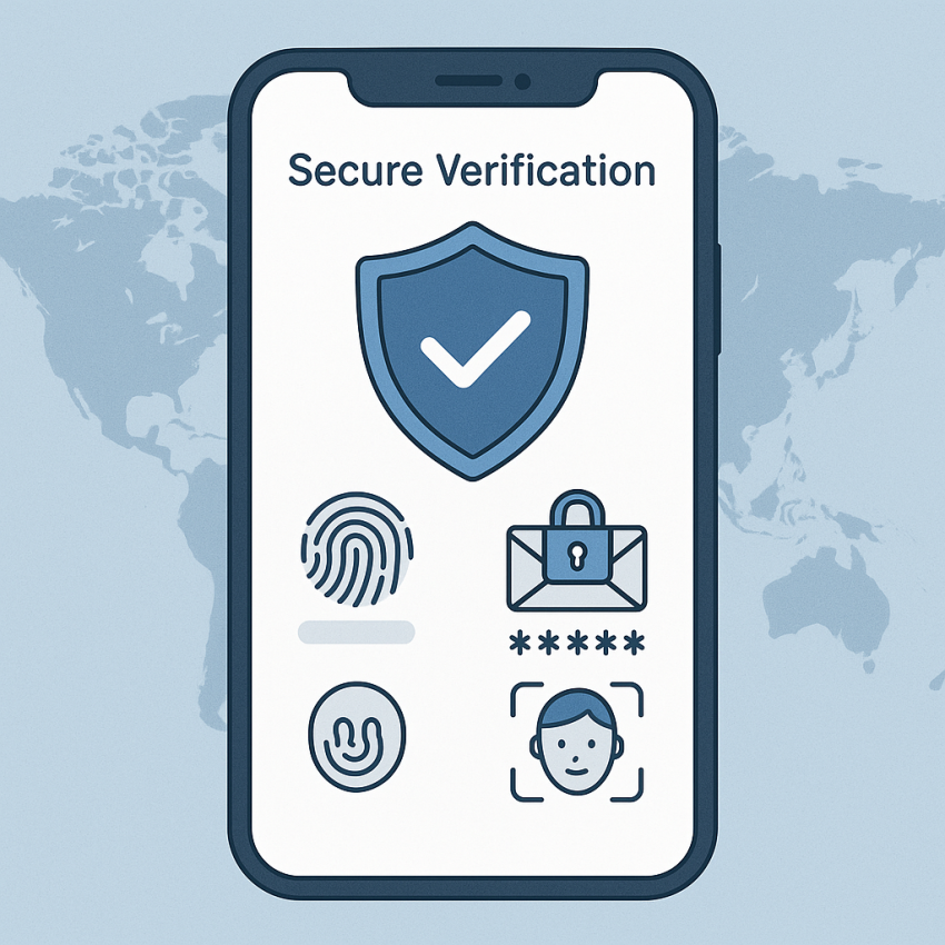 Smartphone showing secure verification with modern authentication for Why switching from legacy SMS services improves account security