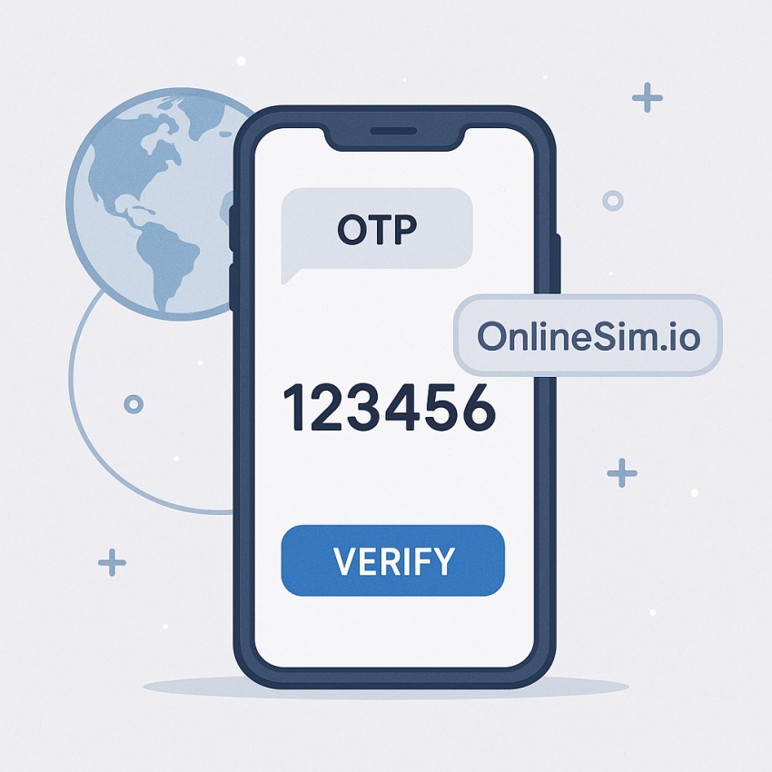 Phone receiving OTP for OnlineSim.io alternative for instant SMS verification