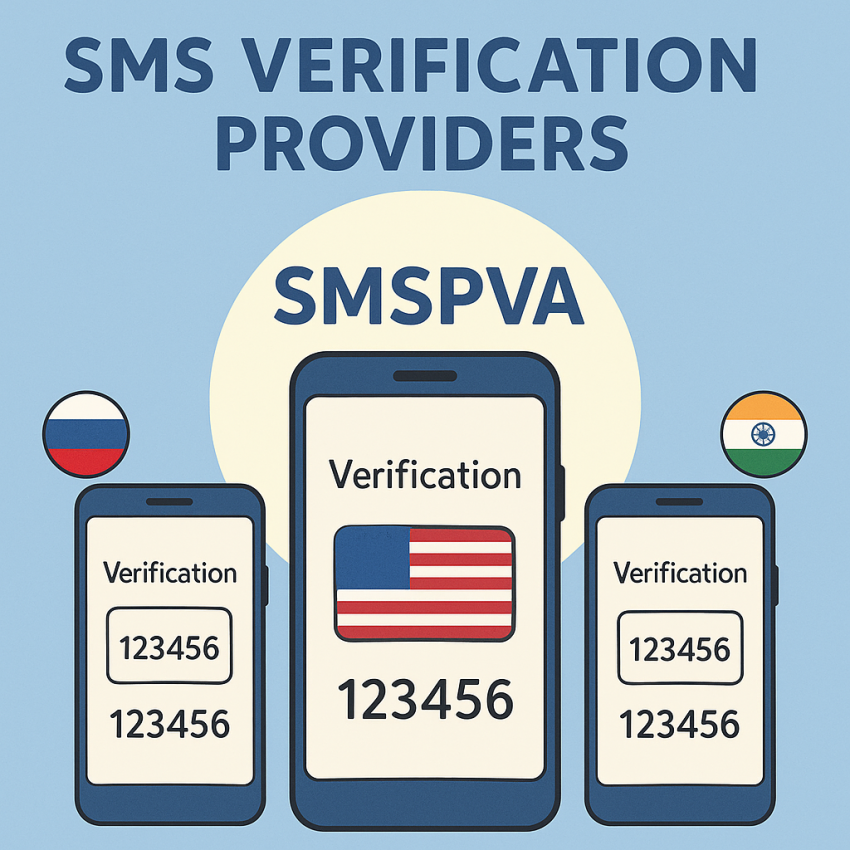Comparison of top SMS verification services including SMS-Man, 5sim, and SMSPVA
