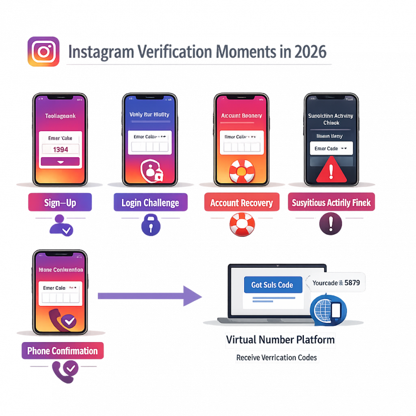 Guide to receiving an Instagram verification SMS with SmsPva in 2026