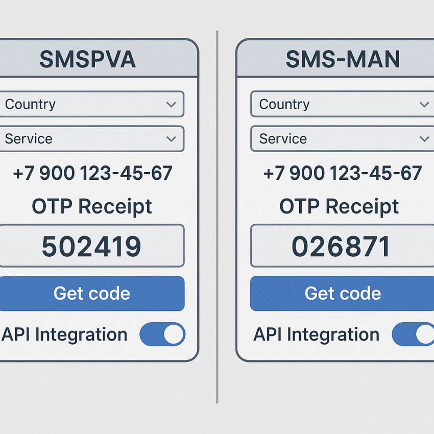 SMSPVA vs SMS-Man: Qual servico de SMS é melhor em 2025?